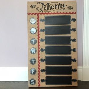 Menu Chalkboard Sign